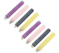 NIYANGLE 8pcs Nail Art Dotting Pen Five-petal Flower Tip and Dual-ended Design, Acrylic and Metal Construction, Glitter Handle, Precise Petal Detailing for Home Nail Art and Batch Salon