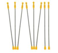 NIYANGLE 8pcs Stainless Steel Spray Wand Extension 45-80cm Telescopic Sprayer Pole Replacement for Garden and Agricultural Use, Heavy-Duty Sprayer Wand Attachment for Orchard and Lawn Care
