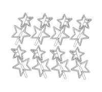 NIYANGLE 8pcs Star Hair Clips for Thick Hair Bling Hairpins Cute Decorative Barrettes for Women Versatile Styling Accessories for Parties and Daily Wear