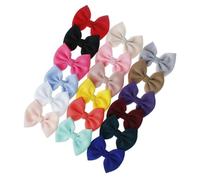 NIYANGLE 9 Pairs Hairpin Bowknot Hair Clips Solid Color Hairpins for Hair Accessories with Strong Grip Suitable for Various Hairstyles Mixed Colors