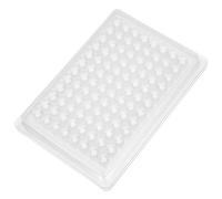 NIYANGLE 96 Well Cell Culture Plate with Lid Laboratory Tissue Culture Tray for Lab Research and Bacterial Cultivation Sturdy Plastic Material