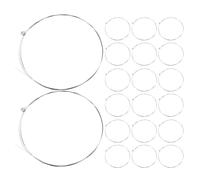 NIYANGLE Acoustic Guitar Fit Original Bridges and Tuning Pegs Stainless Steel 30pcs E-1st String Replacement Preventing Neck Pressure for Folk Guitar for Studio Recording and Daily