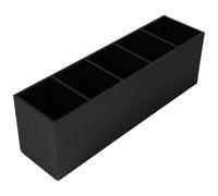 NIYANGLE Acrylic Tabletop Organizing Box Storage Pot Black Practical Comfortable Texture Beautiful Style for Home Use Suitable Gift for Friends and Family during The Holiday Season