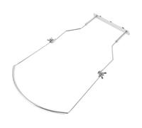 NIYANGLE Adjustable Harmonica Neck Holder Silver Portable Harp Stand Lightweight Wear-resistant Support for Mouth Organ Performances and Outdoor Use