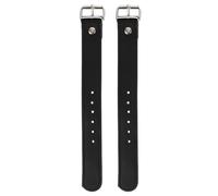 NIYANGLE Adjustable Leather Bike Basket Strap 1 Pair for Bike Front Basket with Solid Installation Sturdy Black Leather Material and Riding