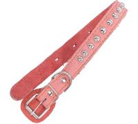 NIYANGLE Adjustable Leather Dog Collar for Pets and Cats with Comfortable Vintage Design, Wear-resistant Stylish Puppy Collar Suitable for Festive and Party Occasions