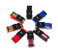 NIYANGLE Adjustable Luggage Strap Travel Bag Accessory Made of Sturdy Pp and Plastic with Combination Lock Secure Buckle Closure 2 Metres Long for Suitcase and Luggage for Tourists