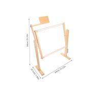 NIYANGLE Adjustable Wooden Embroidery Hoop Stand Rotatable Tapestry Frame Rack for DIY Needlework Cross Stitch with Height Control Stable Craft Holder for Hobbyists and Professionals