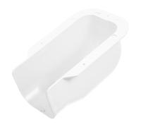 NIYANGLE Air Conditioner Pipe Duct Cover 75x65mm Plastic Decorative Tube Groove Protector for Outdoor Wall Penetration, Air Conditioning Accessories for Central Ac Pipe Concealment