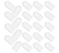NIYANGLE Airbrush Nozzle Protective Covers Silicone 30Pcs White Caps for Dust Prevention in Modeling Crafts