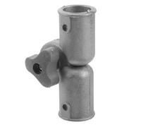 NIYANGLE Aluminium Alloy Extension Pole Adapter Handle Tip with Rotatable Angle Connector, Quick-release Mechanism, Space-saving Design, Compatible with Mop Handles for Gutter Cleaning