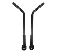 NIYANGLE Aluminum Alloy Anti-Tip Rear Wheel for Wheelchair, Black Anti Roll Protection Caster, Mobility Aid Accessory for Elderly and Disabled Users