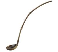 NIYANGLE Antique Style Small Water Spoon for Tea Ceremony, Mini Calligraphy Ink Mixing Spoon, Practical Tiny Teaspoon for Coffee, Sugar, and Decorative Use in Home Kitchen