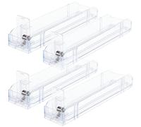 NIYANGLE Automatic Cigarette Display Rack Shelf 4Pcs Organizer for Retail Store 28Cm Double-Sided Pusher Tray for Shop Display
