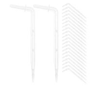 NIYANGLE Automatic Drip Irrigation 50pcs Curved Arrow Emitters Pom Material for Sustainable Gardening Practices in Gardens and Potted Plants with 4/7 Capillary Tube