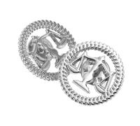 NIYANGLE Balance Lawyer Lapel Pin Set 2Pcs Silver Metal Brooch for Law Students and Judges, Scale of Justice Accessories for Formal Suits and Legal Events