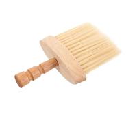 NIYANGLE Barber Brush Neck Duster Hard Wave Brush Wood Handle Hair Cutting for Men Barbers Salon Use