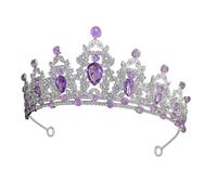 NIYANGLE Baroque Princess Crown Wedding Tiara Elegant Headpiece with Sparkling Elements and Resist Fading for Women Lover Sister Weddings Timeless Accessory