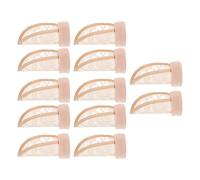 NIYANGLE Beige Elastic Wig Hair Mesh Caps with Adjustable Design, Invisible Appearance 12pcs Breathable Cloth Material for Women for Everyday Activities and Events