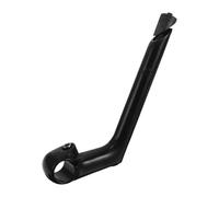 NIYANGLE Bike Handlebar Stem Gooseneck Shape 25.4mm Quill Stem Road and Mountain Bike Black 180mm for Front Fork and Handlebar Clamp