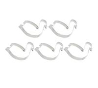 NIYANGLE Biscuit Mould Cookie Cutter 5Pcs Stainless Steel Swan Shape for DIY Baking and Fruit Decoration
