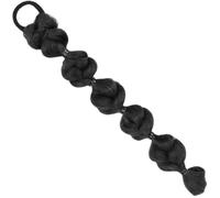 NIYANGLE Black Braided Ponytail Hair Extensions Made from High Temperature Fiber for Quick and Easy Styling, for Women in Daily and Wedding Use a Natural Look