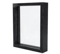NIYANGLE Black Glass Specimen Display Frame for Plants Simple and Generous Appearance, Highlight Small Decoration and Record The Beauty of Nature, for Birthdays and Room Decoration