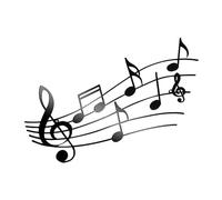NIYANGLE Black Iron Music Notes Wall Decor Music Wall Art for Living Room for Bedroom or Study Room Classic Home Accent