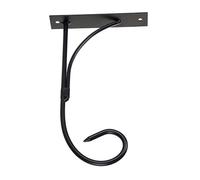 NIYANGLE Black Iron Wall Mounted Hanging Basket Bracket Easy Installation for Planters, Suitable for Gardening and Bathrooms, Minimalist Rustic Style Plant Holder and Lantern Hanger