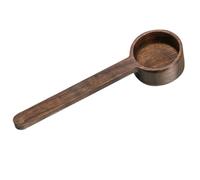 NIYANGLE Black Walnut Coffee Measuring Scoop Brown Wooden Coffee Spoon Comfortable Feel No Cracks Kitchen Measuring Tool Milk Powder