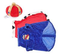 NIYANGLE Blue Dog King Cape Cloth Costume for Pets with No Strange Smell, Adorable and Fashionable Pet Cloak Suitable for Holidays and Photos