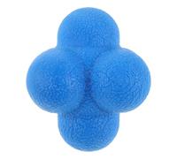 NIYANGLE Blue Hexagon Silicone Agility Reflex Ball for Hand Eye Coordination Training and Enhanced Reflexes, Suitable for Tennis Practice and Baseball Training Quick Response for Youth