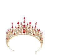 NIYANGLE Bride Tiara Wedding Hair Jewelry Baroque Style Crown Rhinestone Headband Bridal Headpiece
