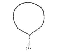 NIYANGLE Buddha Beads Bracelet Religious Prayer Bracelet Black Rosary String Tassel Spiritual Meditation Wrist Jewelry for Pilgrimage and Worship