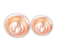 NIYANGLE Buddhist Offering Bowls with Corrosion Resistance Multiuse Design 2pcs Copper Vintage Artistic Style for Altar Rituals Suitable for Worship Decoration and Spiritual Ceremonies