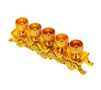 NIYANGLE Buddhist Worship Cup Set Golden Retro Mini Temple Offering