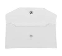 NIYANGLE Budget Envelope Wallet for Women Pu Leather Money Organizer with Receipt Envelope for Budgeting and Cash Storage for Weddings and Graduations Ivory