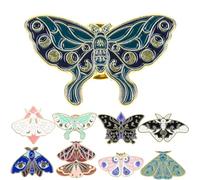 NIYANGLE Butterfly Brooch Pins Set Adds Charm and Clothes Decoration 10pcs for Bags and Backpacks, Alloy Material Fashion Delicate Style for Daily Life and Special Parties
