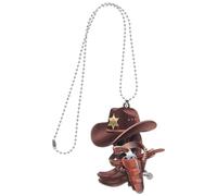 NIYANGLE Car Mirror Hanging Ornament Wild West Style Unique Design Rearview Mirror Pendant Acrylic Material for Car Interior