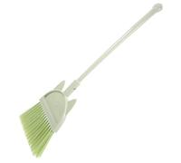 NIYANGLE Cartoon Broom Cleaning Tool with Smooth Rounded Edges Portable Small for Parent Play and Early Learning Housework Reusable Green Broom