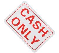 NIYANGLE Cash Only Sign 8x12 Rust-Proof Aluminum Business Cashier Sign No Credit Card No Checks Payment Store Wall for Shops and Offices