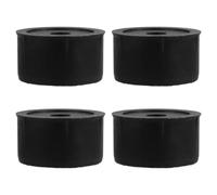 NIYANGLE Cat Scratch Post Replacement Plugs Sturdy End Caps 4pcs Plastic Black DIY Design with M8 Thread Stoppers and Replacement Parts for Cat Tree Tube Repair Kit