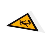 NIYANGLE Caution Tripping Safety Floor Decal with Adhesive Backing Watch Your Step Warning Sticker for Workplace and Public Areas Easy to Install Floor Warning Decals to Prevent Falls