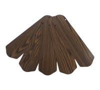 NIYANGLE Ceiling Fan Blades Replacement Fan Leaves with 8mm Hole Diameter 16.54 Inch 5pcs Double Sided Wooden Resist Deformation for Quick Installation and Indoor Porch Use