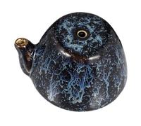 NIYANGLE Ceramic Ink Droplet Pottery Water Dropper Ergonomic Calligraphy Water Pot for Ink Grinding Chinese Painting Art Craft Supplies