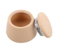 NIYANGLE Ceramic Nail Brush Washing Cup with High Sealing Lid for Acrylic Liquid Storage Wide Mouth Mixing Bowl for Nail Color and Glitter Removal Manicure Tool Container and Salons