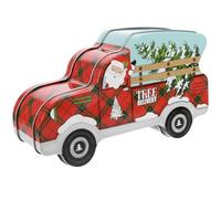 NIYANGLE Christmas Candy Tin Car Shaped Iron Box Small Candy Container Cookie Storage Box Festive Sweet Holder for Xmas Packaging