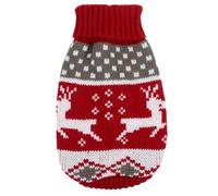 NIYANGLE Christmas Pumpkin-shaped Dog and Cat Sweater Knitted Thick and Warm Woolen Yarn Acrylic Coat for Holidays and Everyday Wear, Adorable and Eye-catching Pet Costume