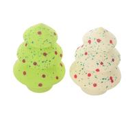 NIYANGLE Christmas Tree Shaped Makeup Sponge Blender for Foundation Powder Soft Setting Beauty Sponge Applicator for Facial Makeup and Reusable