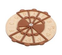 NIYANGLE Circle of Fifths Guitar Chord Wheel Wooden Music Theory Tool for Beginners and Adults Portable Guitar Training Aid for Chord Practice Scale Progression and Songwriting